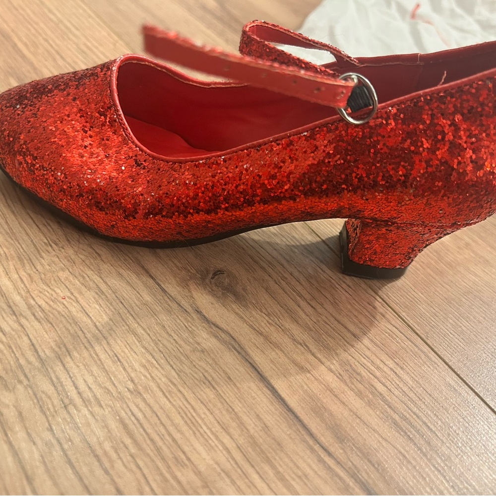 Red Glitter Character Shoes